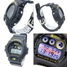 Used excellent condition CASIO G SHOCK DW 6900X Gold s Gym 30th anniversary mode