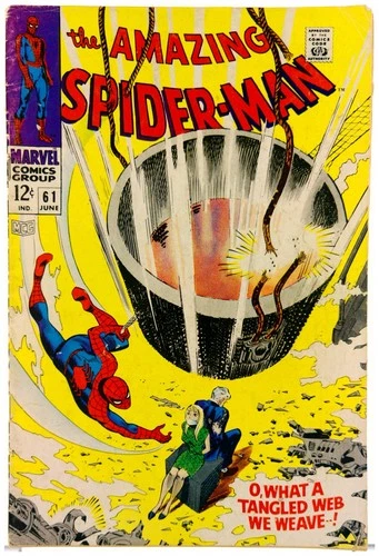 Amazing Spider-Man #61 1968 Marvel Comics GD/VG Comic Book 1st Cover App Gwen