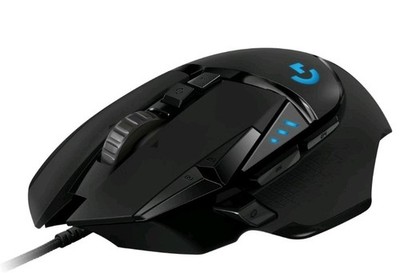 Logitech G502 HERO Wired Gaming Mouse: USB Connection for Windows & macOS