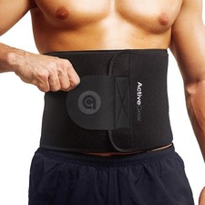 Waist Trimmer Belt for Stomach and Back Lumbar Support, Medium: 8" x 42" - Ch...