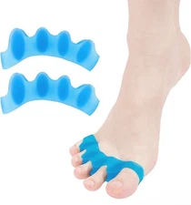 2PCS Toe Separators for Women and Men, Hammer Toe Straightener, Toe Spacers