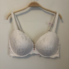 NEW Victoria's Secret Push Up Bra 42D White Lace Sexy