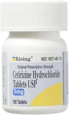 Rising Pharma - Cetirizine HCL 5 mg - Antihistamine Seasonal Allergy Tablets...