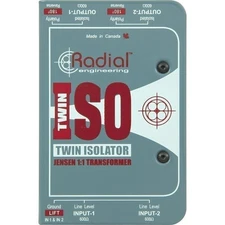 Radial Engineering Twin-Iso Two Channel Balanced Line Isolator