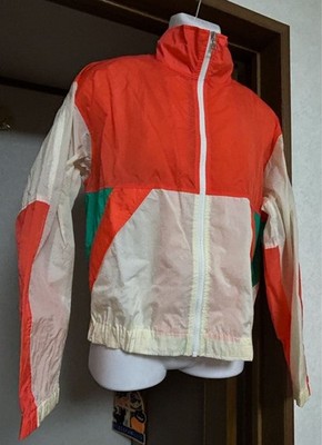 Helly Hansen Nylon Blouson Orange/Green Water-Resistant Casual Jacket
