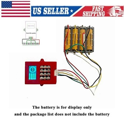4S LiFePo4 Li-ion Battery Pack 5A Active Balancer Equalizer w/Voltage Display IM