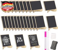 Mini Kreidetafel Set Mit StäNder FüR Beschriftung Hochzeit Geburtstag Tafeln