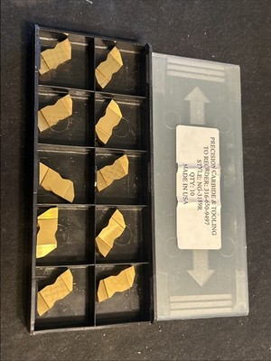 Qty. 10, PCT NG3189R, Coated Carbide Top Notch Grooving Inserts 3/16, .189  USA