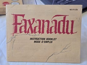Faxanadu Nintendo NES Video Game CIB 