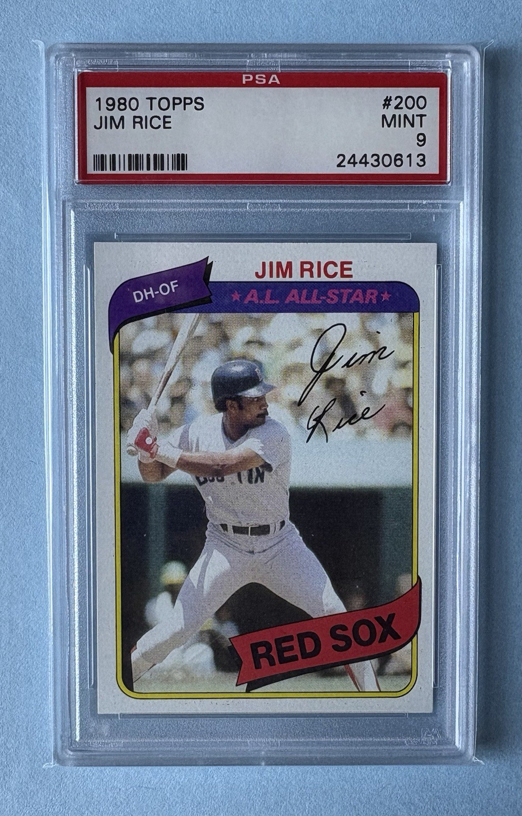 PSA 9 1980 Topps #200 Jim Rice Boston Red Sox HOF