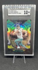 2022 Select Trevor Lawrence Black/Green Prizm Die-Cut SGC 10 GM Jaguars!🔥🏈