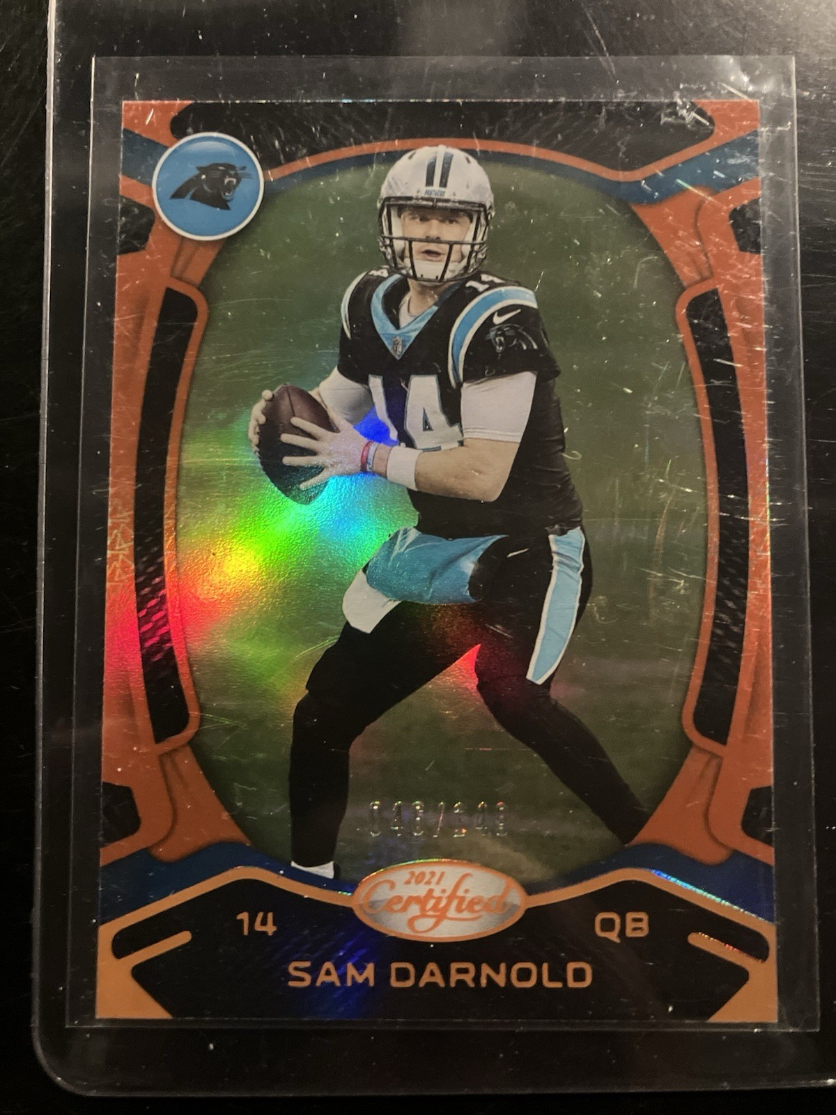 2021 Panini Certified - Sam Darnold #11 Mirror Orange /149