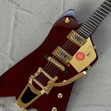 Hollow Body Electric Guitar Stainless Rounded Fret Custom Binding Free Shipping