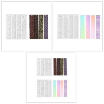 Rectangle Crystal Dropping Bookmarks Silicone Mold for DIY Projects