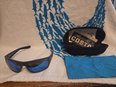 ️ Costa Del Mar Tico Sunglasses   Gray Frame / Blue Mirror 580P Polarized Lens