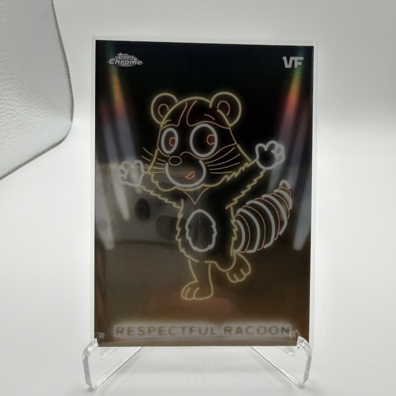 2026 Topps Chrome VeeFriends Respectful Racoon NE-18 Neon Lights