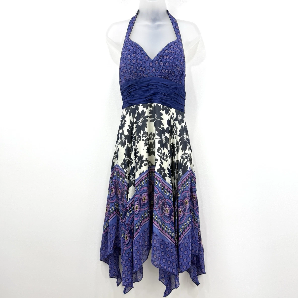 BCBGMAXAZRIA Vestido Halter Sin Mangas Para Mujer, Charlock
