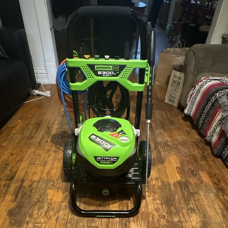 Greenworks Pro 2300 PSI Corded Electric Cold Water Pressure Washer w/ Hose