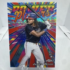 2025 Topps Chrome JAMES WOOD RC Power Players Rookie #PP-19 Washington Nationals
