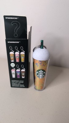 STARBUCKS KEYCHAIN BLIND BAG (OPENED BOX) Multi-Color Floral Splash 