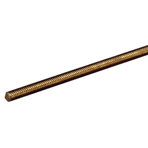 Hillman Brass Threaded Rod, 10-24 x 1 ft. 11507