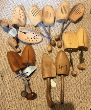 Vintage Wooden Shoe Stretcher Cedar Mixed Lot 6 Pairs