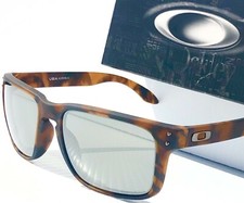 NEW Oakley HOLBROOK Matte Tortoise POLARIZED Galaxy Mirror Chrome Sunglass 9102