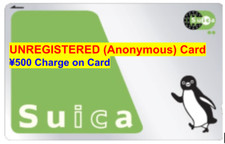 New ¥500 Charged Credit  JR Penguin Anonymous Blank Suica Transportation IC Card
