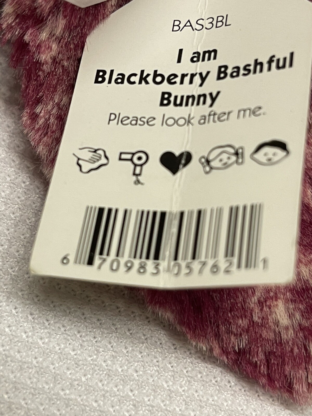 Jellycat Bashful Special Edition Blackberry Bunny Rabbit Medium Retired