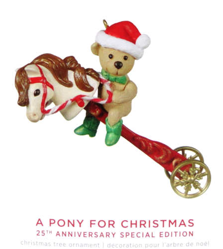 2022 Hallmark Keepsake A PONY FOR CHRISTMAS Limited Edition Tree Ornament - Picture 1 of 2