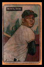 Bowman 1951 Monte Irvin #198 RC New York Giants
