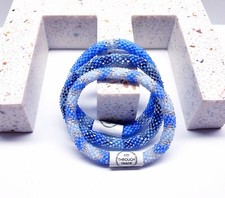 BOARDWALK -Original Roll-On  Bracelets, 7" round, made in Nepal 4 3 Sets 