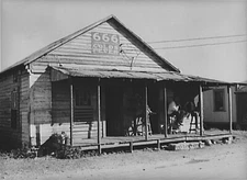 8" x 10" 1939 Photo Store and "juke joint." Negro section, Homestead
