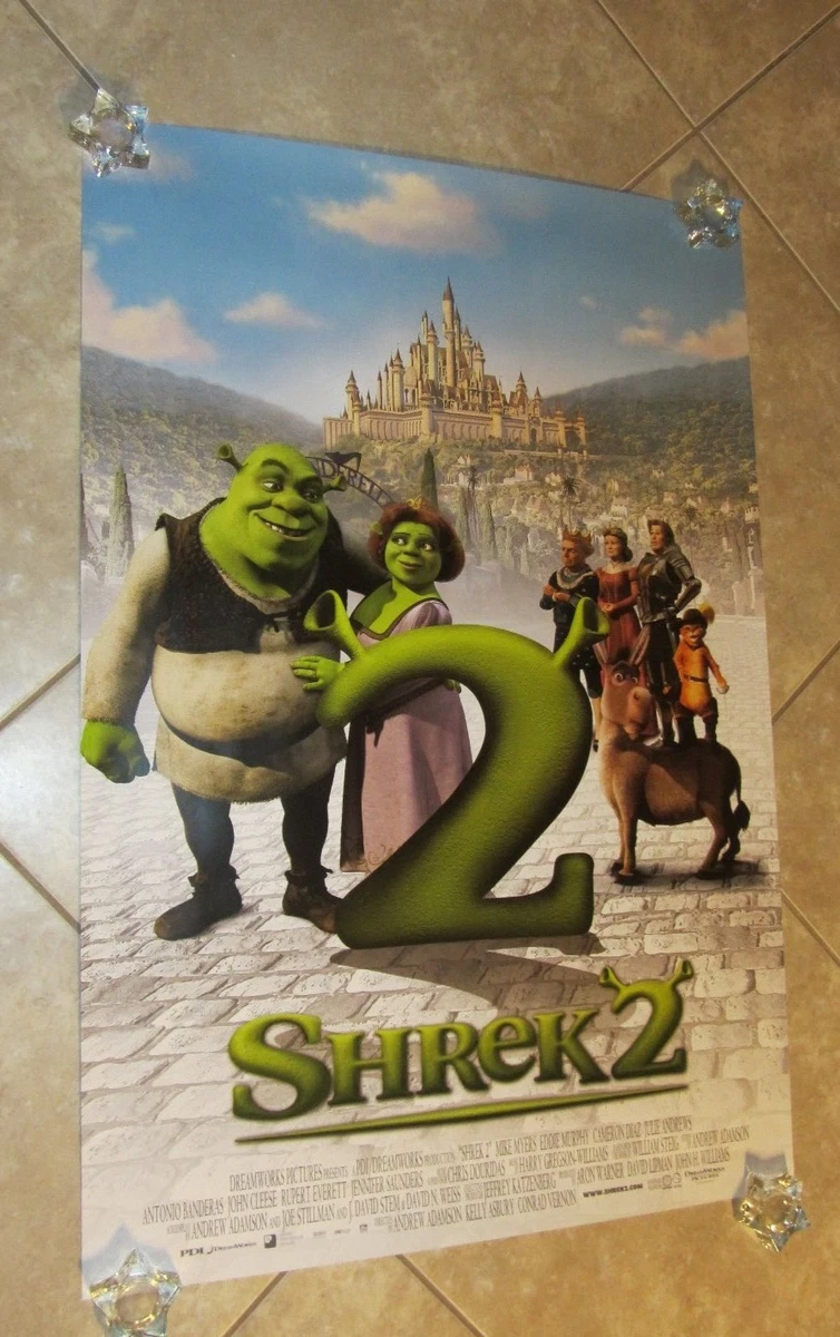 SHREK Movie Poster (B) MIKE MYERS, CAMERON DIAZ Original 1 Sheet.
