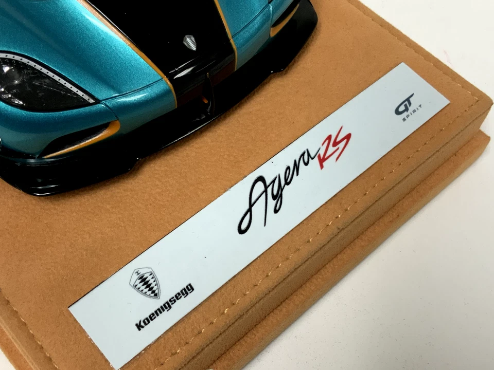 1/18 GT Spirit Koenigsegg Agera RSR 蓝色 2016 年定制 GT390。 AB228 — 第 3/4 张图片