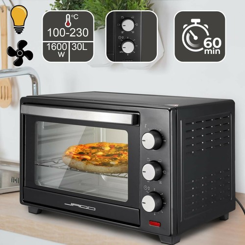 Jago® Forno Fornetto Elettrico Mini Ventilato 30 Litri 1600 W Timer Luce  Interna | eBay