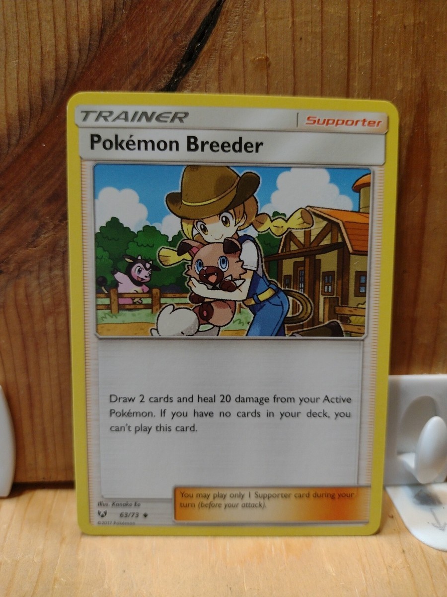Pokemon Card 2017: Trainer: Supporter: Pokmon Breeder | eBay