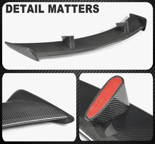 For Jaguar F-TYPE SVR Coupe 2014-2018 REAL Carbon Fiber Rear Trunk Wing Spoiler - Picture 13 of 13
