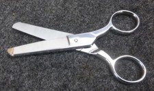 NEW GINGHER Scissors: Ambidextrous, 5 in Overall Lg, Straight, Stainless Steel