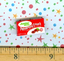 Dollhouse Miniature Size Tiny Peppermint  Mints  Candy Box