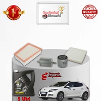 Wartungsset 4 Filter Und ÖL Renault Megane Iii 1.4 Tce 96KW 131PS Ab 2009