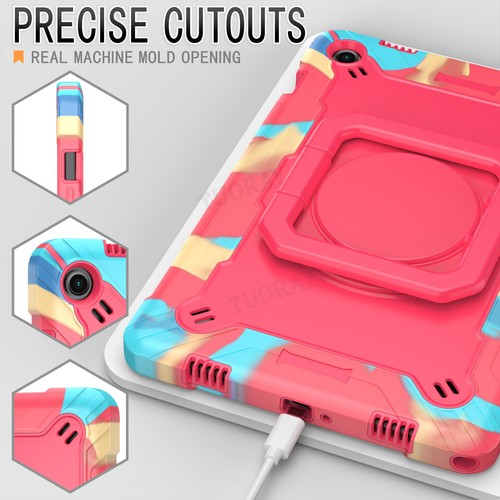 For Samsung Galaxy Tab S9 FE S8 S7 A9 Plus A8 A7 Hybrid Rugged Case Stand Cover - Picture 40 of 46
