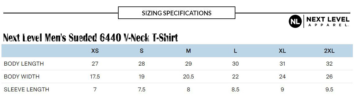 Next Level Apparel Men's Sueded V-Neck Plain Short Sleeves T