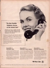 Magazine Ad - 1952 - AT&T / Bell System - Telephone List
