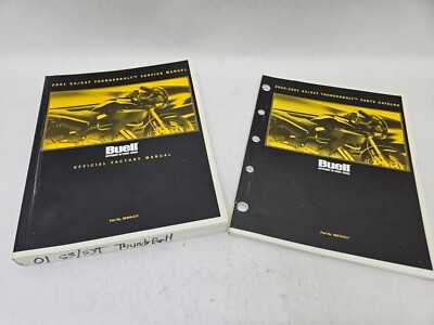 Used Buell Factory Service Manual and Parts Catalog 2001 S3/S3T 99489-01Y
