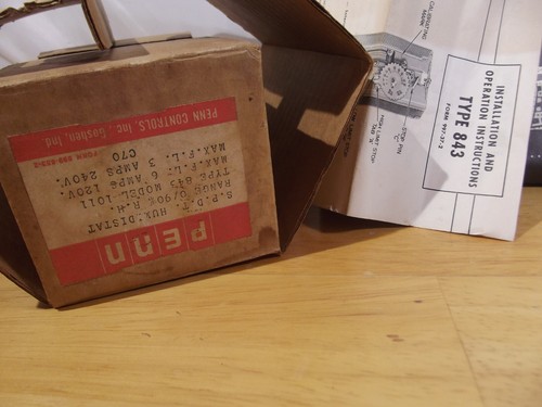vintage PENN CONTROLS NOS WHOLE HOME HUMIDISTAT HUMIDITY CONTROL - Picture 4 of 8