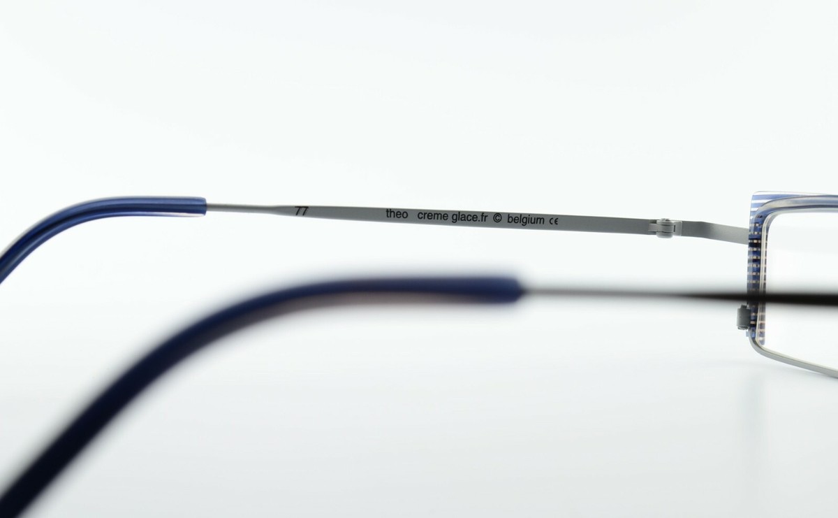 Theo Belgium Glasses Spectacles Creme Glace.fr 77 Stainless Steel