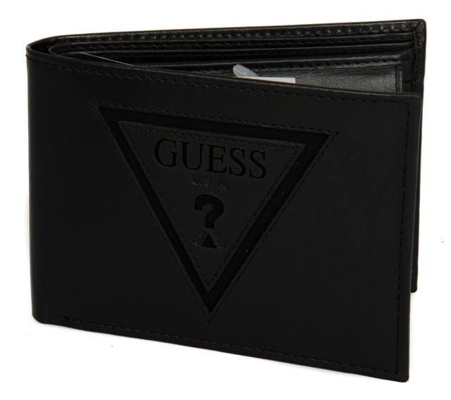 Portafoglio uomo pelle wallet GUESS a.SM3136 LEA20 cm.12,5x9 colore NERO