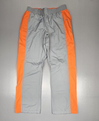 Vintage Nike Track Pants Womens Y2k Grey Tag Orange