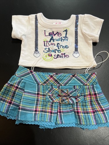 Build A Bear Justice Set 2 Stück Love One Another Live Free Top Rock Rarität Selten - Bild 2 von 11